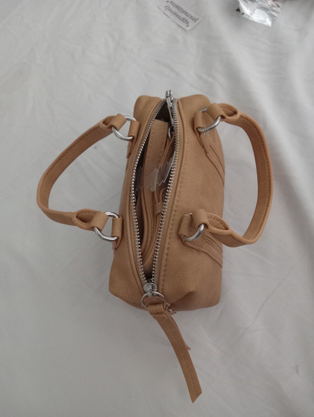 Tan Women's Small Satchel Handbag - Unbranded - Picture 3 of 4